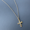 Croix arrondie or 18 carats