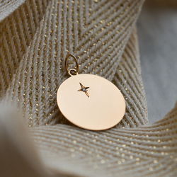 Pendentif médaille diamant GM