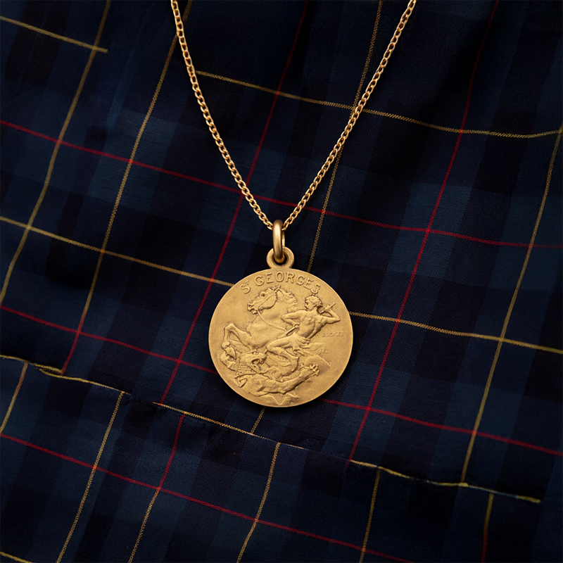 Médaille de baptême Saint Georges