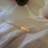 Gourmette bébé rectangle - forçat miroir
