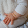 Gourmette bébé rectangle - forçat miroir