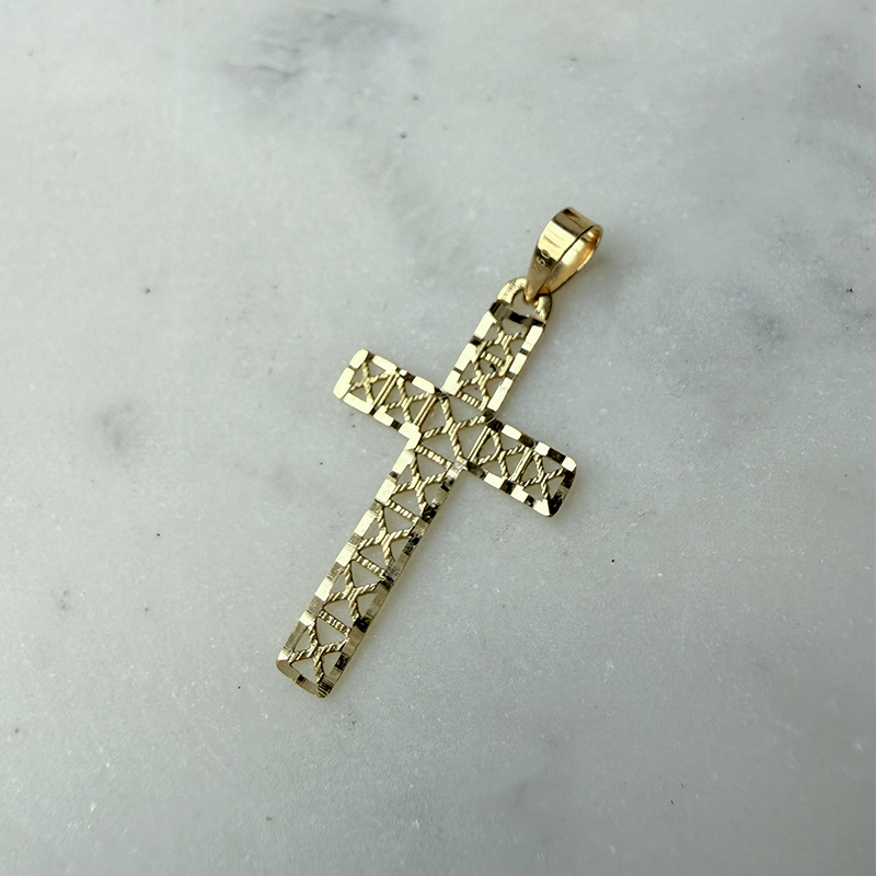 Pendentif Croix vitrail