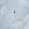 Croix classique or blanc 9 carats