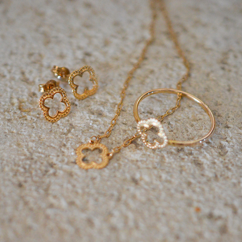 Pendientes Honorine - Oro de 9 Quilates