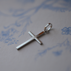 Croix classique Or Blanc
