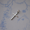 Croix classique Or Blanc