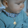 Médaille de baptême Vierge à l'Enfant Rayonnant