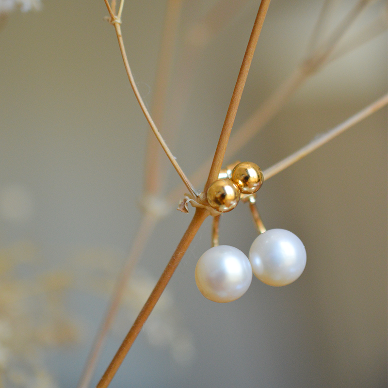 Boucles d'oreilles Anna perle