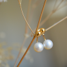 Boucles d'oreilles Anna perle
