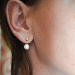 Boucles d'oreilles Anna perle