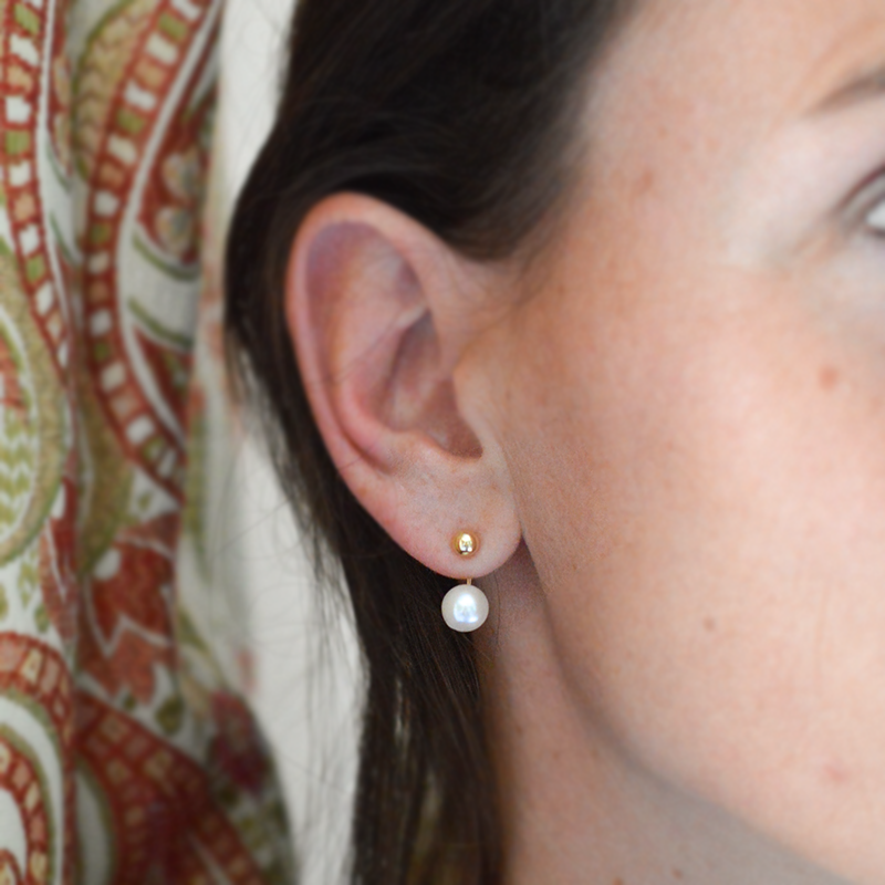 Boucles d'oreilles Anna perle