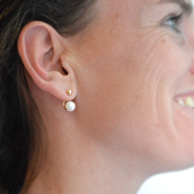 Boucles d'oreilles Anna perle