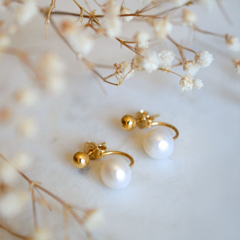 Boucles d'oreilles Anna perle