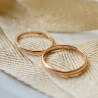 Alliance jonc confort or rose