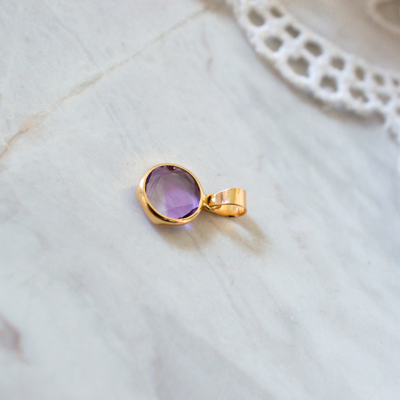 Pendentif éclat de vie améthyste
