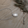 Colgante moneda Aurore en plata bañada en oro para personalizar