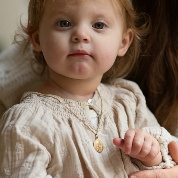Médaille Baptême Vierge à l'Enfant