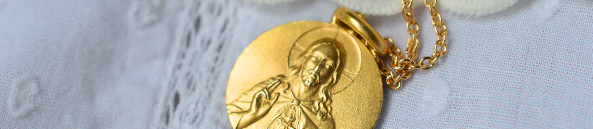 Médaille Bapteme Christ/Enfant Jésus