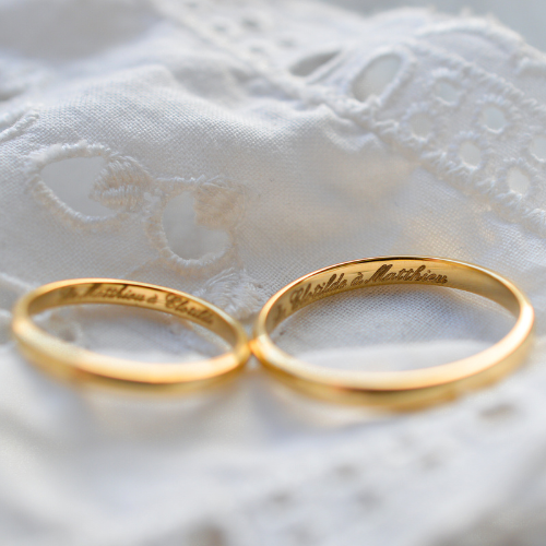 Bague Couple Acier Inoxydable MAGIIE - Alliance Mariage, Fiançailles Ou Amitié - Tailles 52 à 62