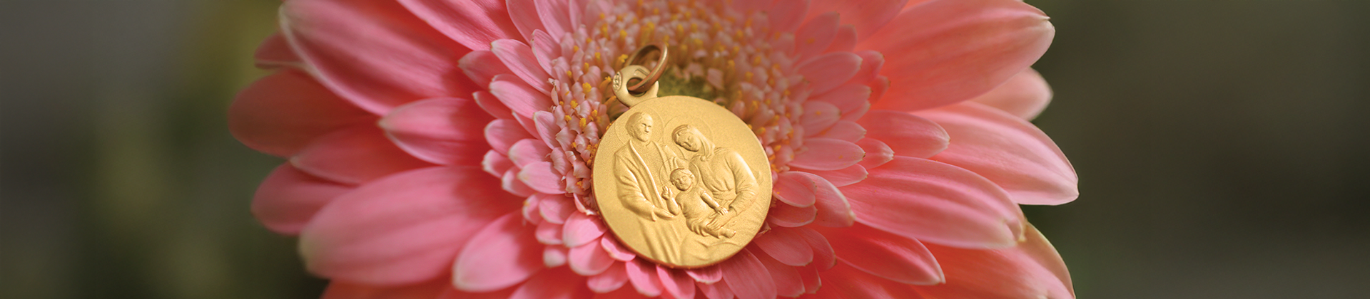 Médaille Baptême Or Jaune 18 carats