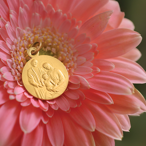 Médaille Baptême Or Jaune 18 carats